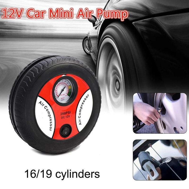 Car Air Pump Portable Electric Mini Tire Inflator Air Compressor Car Auto Pump 260PSI 156W 12V Low Noise High Efficiency 2021New