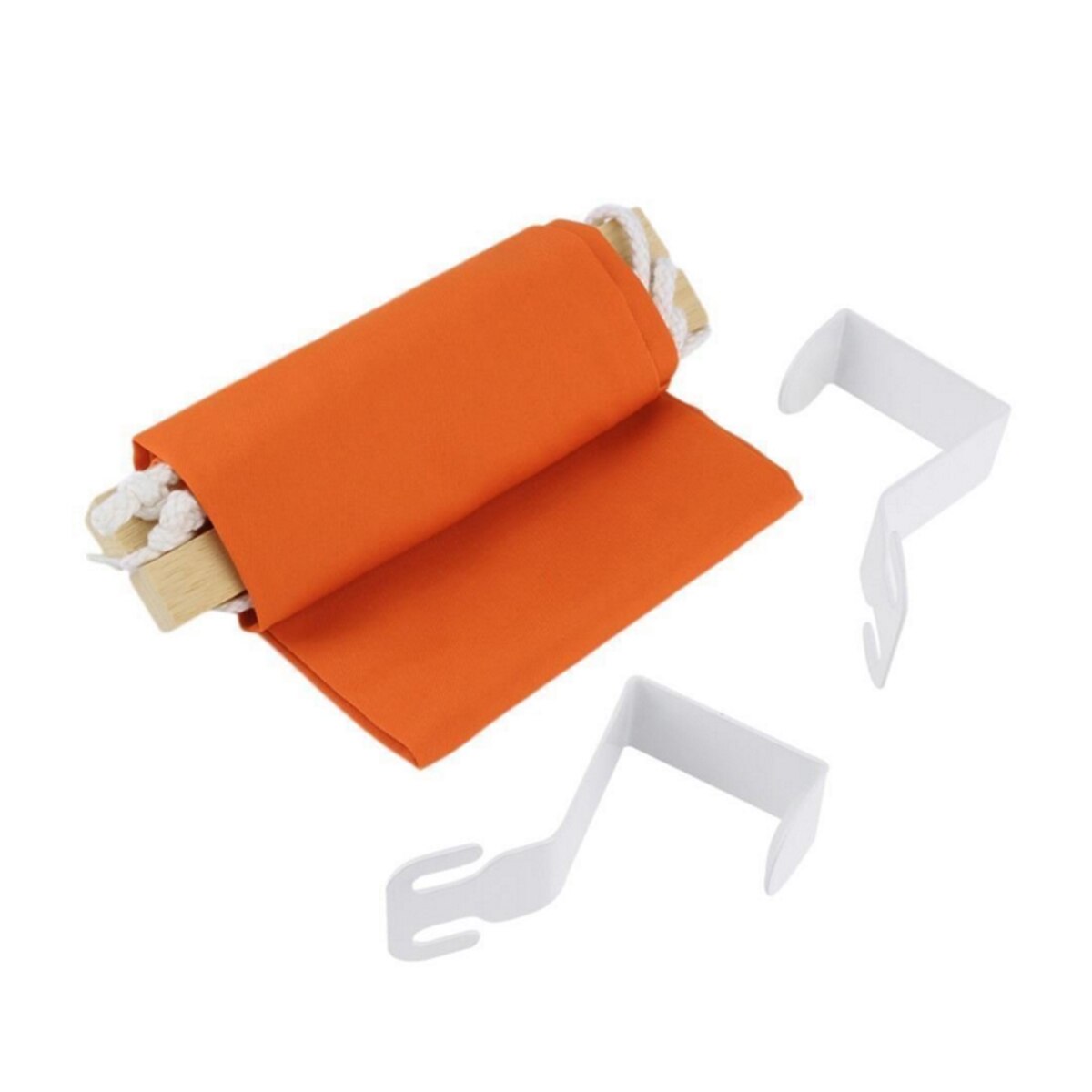 Voet Rest Stand Set Draagbare Desk Voeten Hangmat Met Haak Verstelbare Voetsteun Care Tools Home Office Outdoor Voeten Hangmat: Oranje