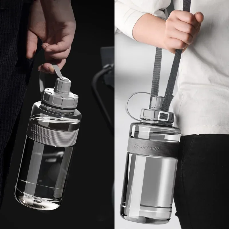2 Liter Grote Waterfles Met Stro 2L/1.5L/1L/0.6L Grote Capaciteit School Gym Sport Drinkflessen BPA Gratis Fitness