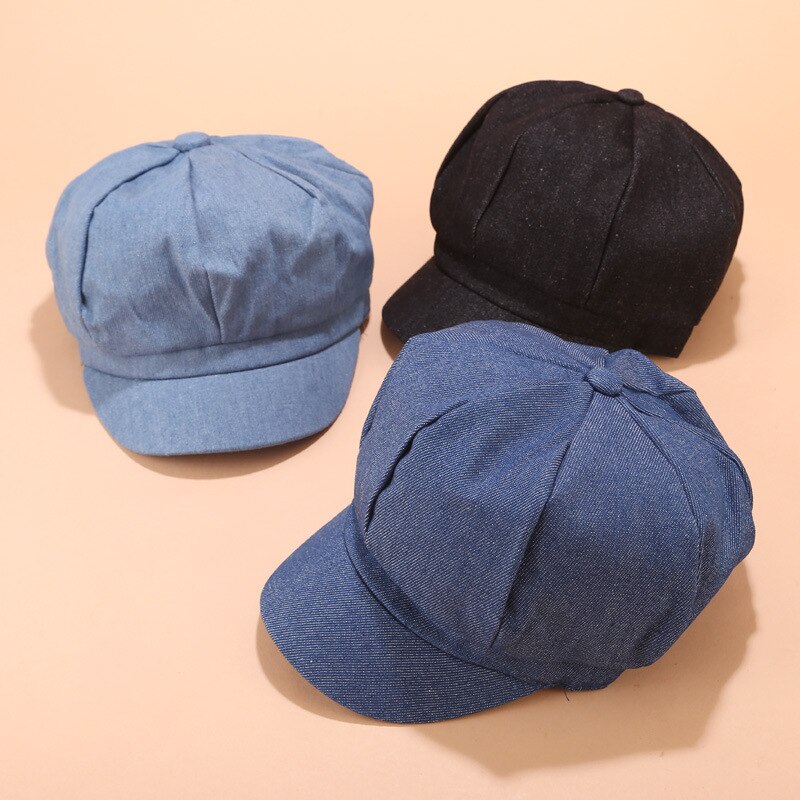 Newsboy-gorro octogonal Retro para mujer, boina de pintor, gorra de pintor, Z113