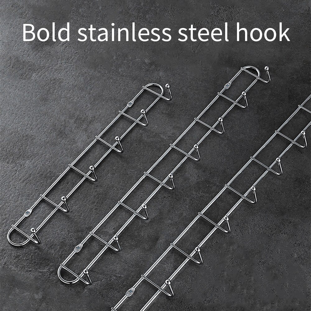Over The Door 10 Hooks Home Bathroom Organizer Rack Clothes Coat Hat Towel Hanger Good Load-bearing Wrought Iron Material