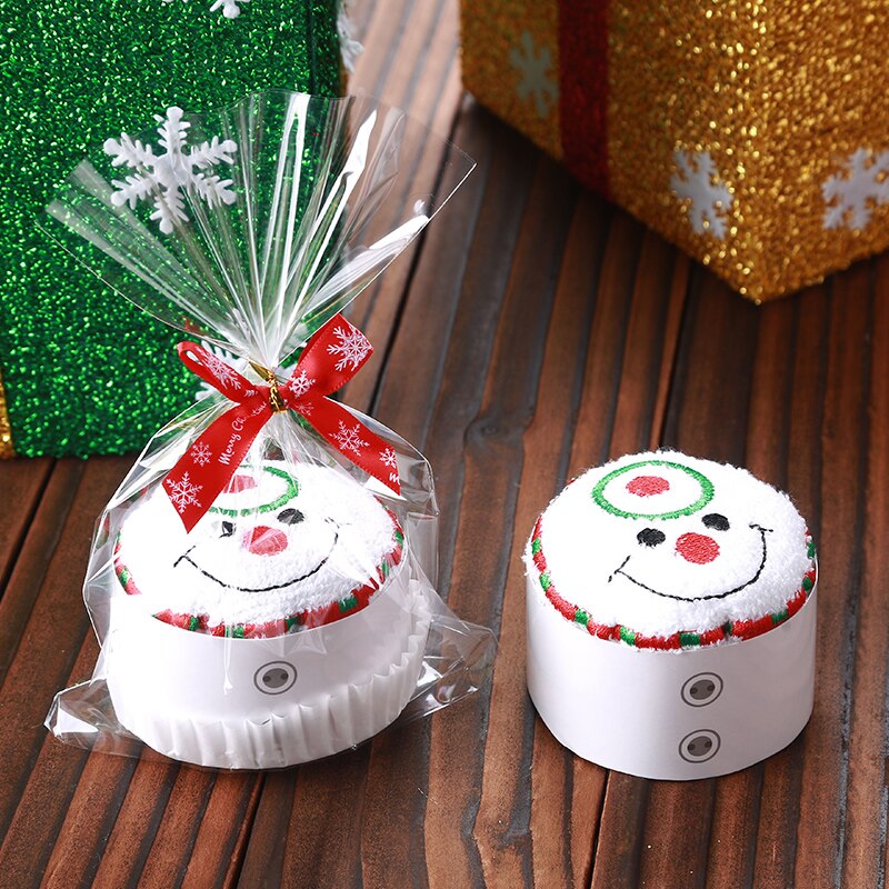 Merry Christmas Towel Christmas Tree Santa Claus Snowman hand face towels for kids 2 piece