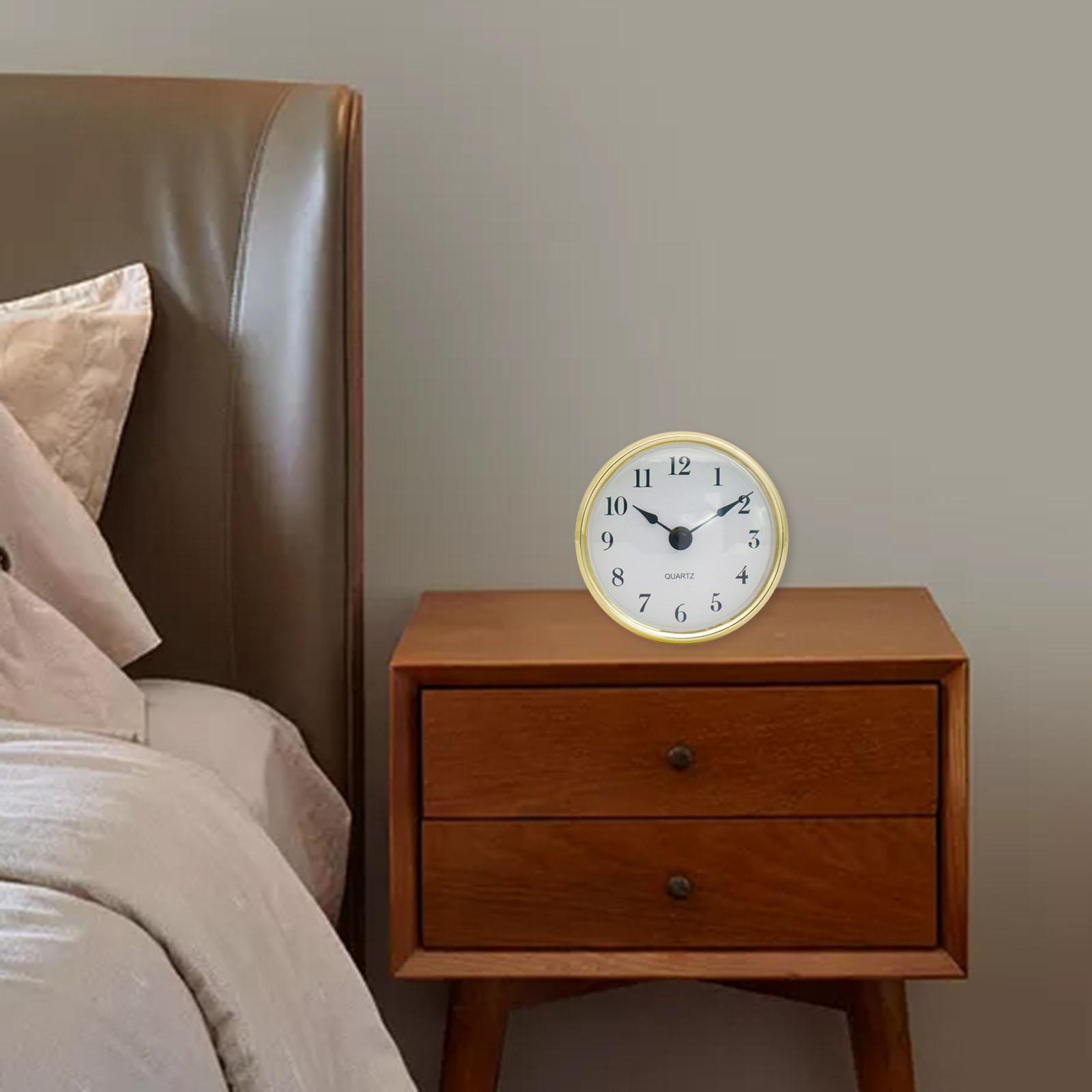 80 mm Digital Clock Insert Quartz Movement Silent Inlaid Clock Head, for Bedroom Decor