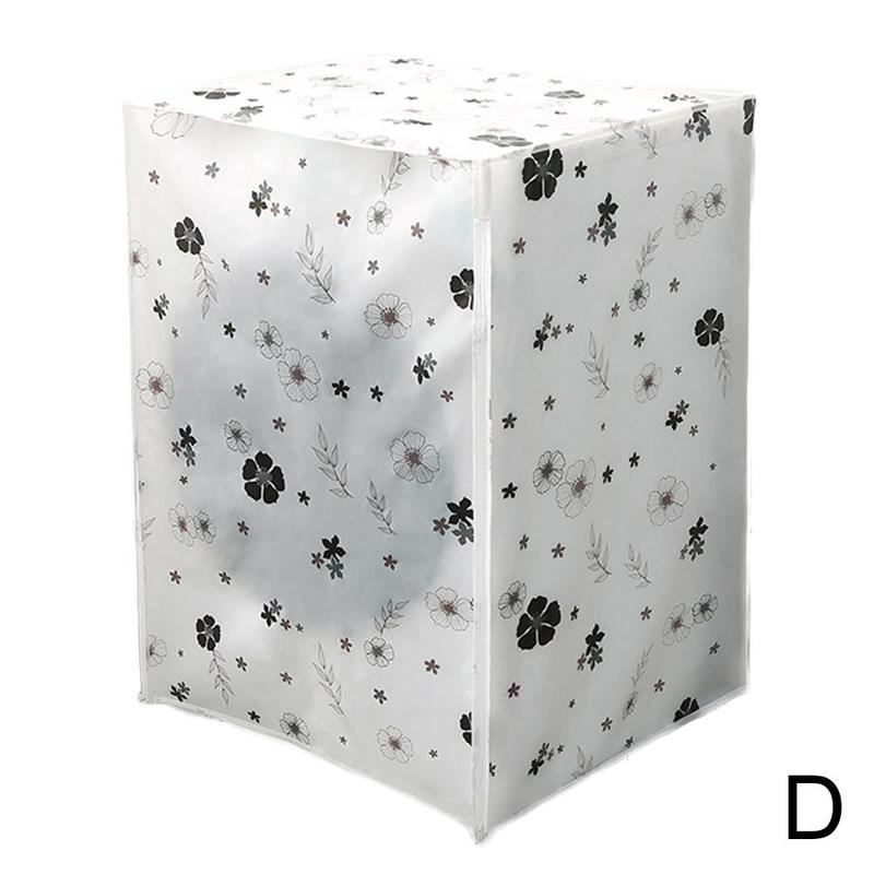 PEVA Washing Machine Cover 62*56*83cm Sunscreen Dust Washing Top Front Jacket Cover Case Dust Protective Machine Proof Open U4Y2: D
