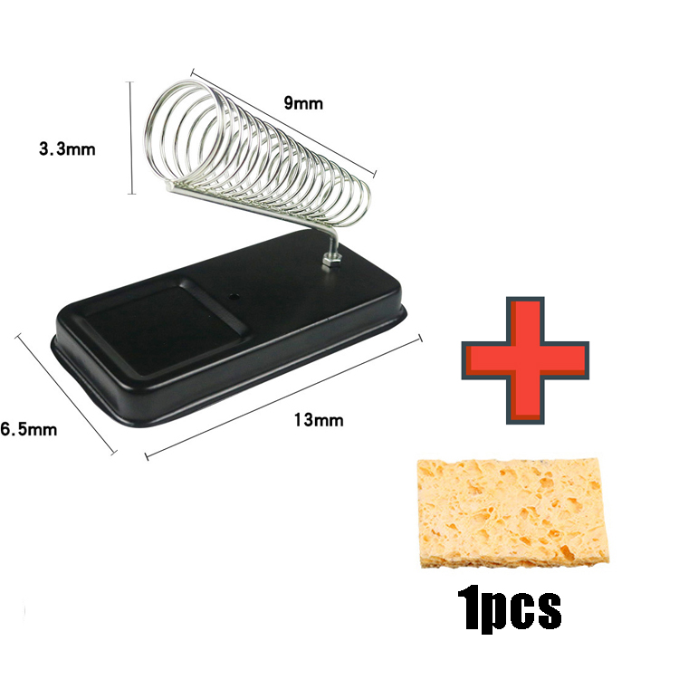 Supporto universale per saldatore elettrico con cuscinetti in spugna per pulizia saldatura Saldatura generica resistente alle alte temperatura: Viola