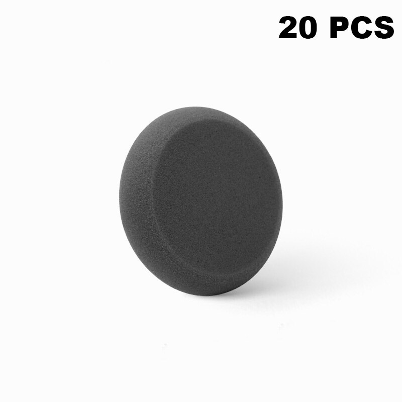 SPTA Auto Polieren Schwamm Polieren Pad Hand Werkzeug Bausatz Für Auto Polierer Verbindung Autolack Reparatur Pflege Scheinwerfer Polnischen Wachsen Pad: 20Pc Schwarz Pad