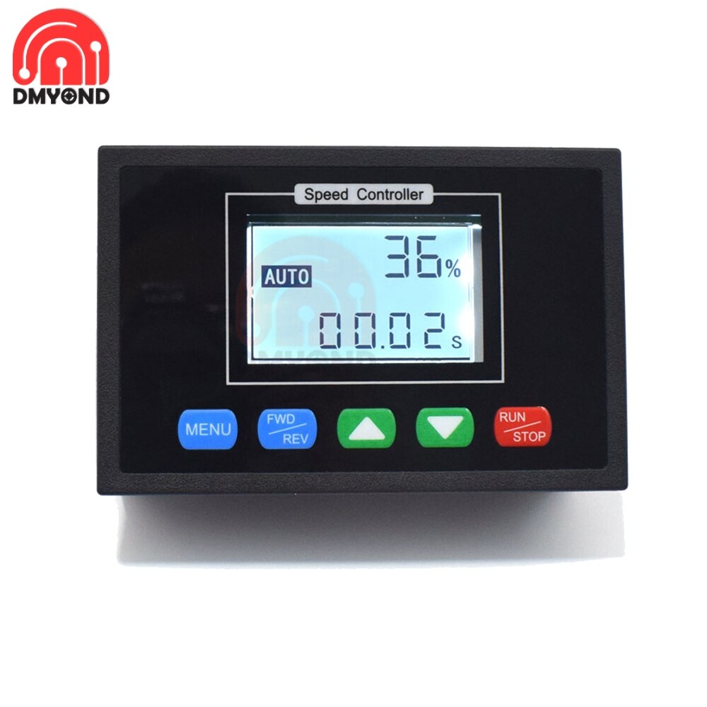 DC10-55V Digital Multifunctional Integrated DC Motor Speed Controller with Programmable Intelligent Timing Forward Rotation 12V