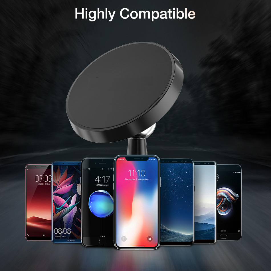 Universell magnetisk biltelefonhållare luftventilsfäste stativ magnet metall mobiltelefonhållare för gps iphone samsung huawei xiaomi