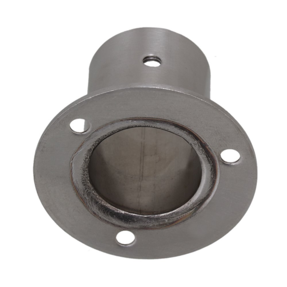 Stainless Steel Pipe Flange Socket Rod Holder Fitting Bracket For 25mm Dia Pipe Hardware Pack Of 2