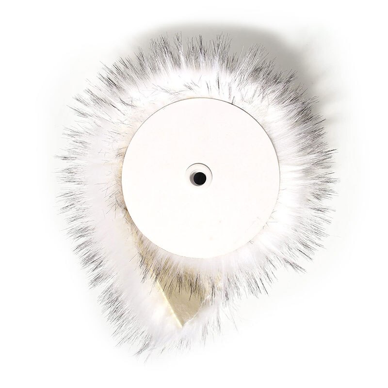 Nachahmung Waschbär Plüsch Faux Fuchs Pelz Kragen Band DIY Weihnachten Plüsch Streifen Kragen Hütte Schal Kleidung roh Rand Pelz Zubehör: 12