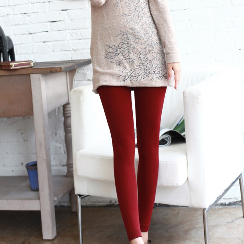 1 pçs dentro engrossar leggings quentes das mulheres legging de inverno pantyhosfemale leggings senhora leggings quente magro meia-calça para mulher
