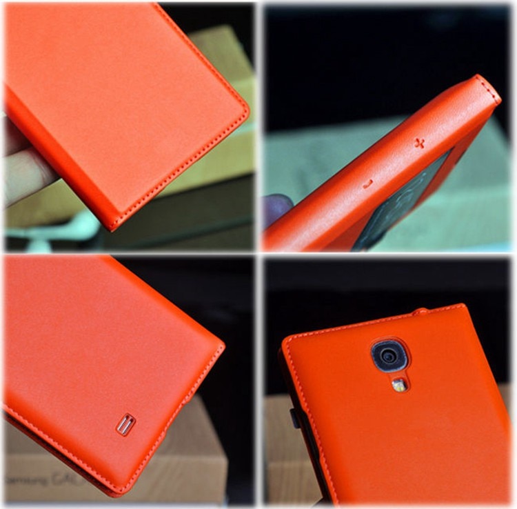 Slim View Shell Auto Sleep Wake up Function Flip Leather Case Shockproof Bag Back Cover Mask For Samsung Galaxy S4 I9500 I9505