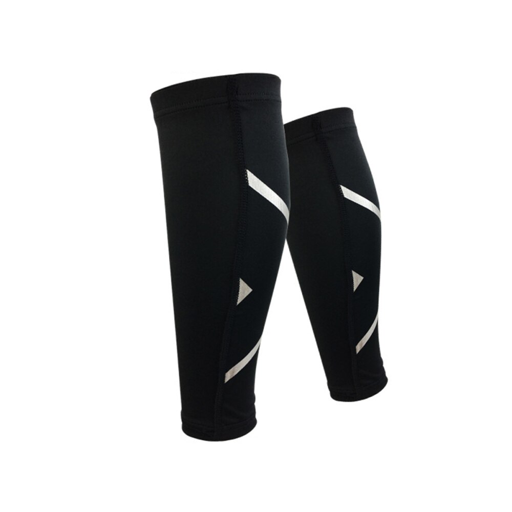 Rodillera protectora de compresión de pantorrilla para correr, senderismo, actividades deportivas al aire libre, talla M (negro): XL