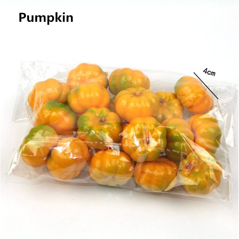 20 Pcs/Lot Artificial Fruits Vegetables Mini Foam Simulation Fruit Home Table Decoration Photo Props