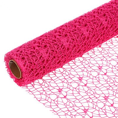 4.5M Kleur Organza Boeket Wikkelen Gaas Mesh Diy Craft Leveranties Kinderen Hand Scrapbook Gereedschap Wedding Party Decor Gordijnen: Rose red Gauze Mesh