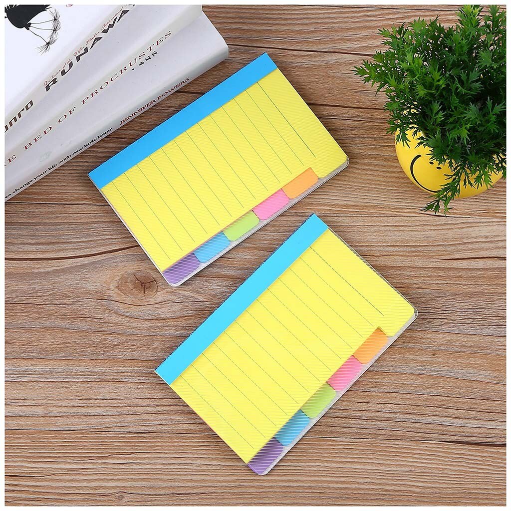 Kleurrijke Notities Diverse Neon Kleuren Sticky Notes Met 60 Regeerde Notes Kantoor Post-Het Kantoor Desktop Levert # P30