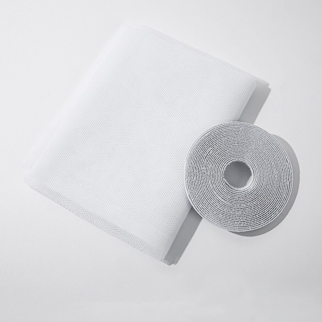 Self-Adhesive Window Fly Screen Mosquito Net for Windows DIY Size: White 1.5x2.0m