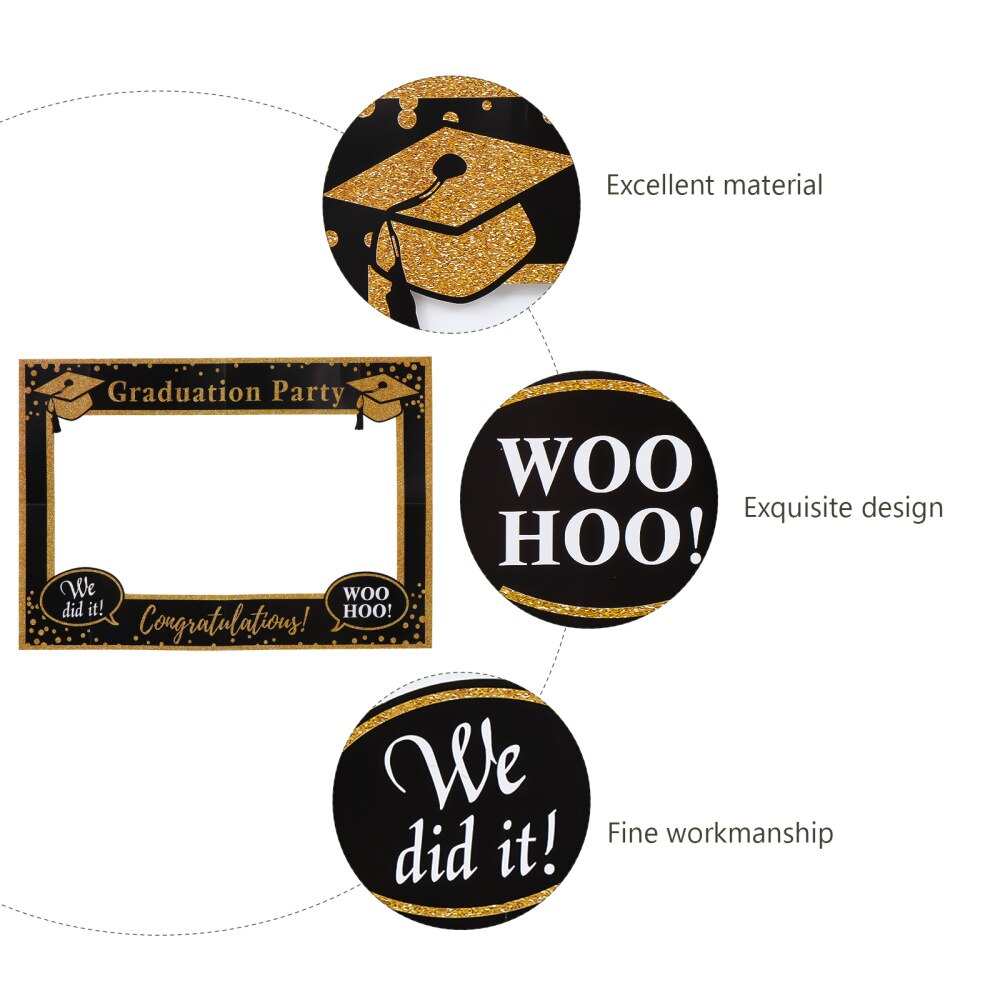 1pc Graduation Party Paper Photo Booth Frame Photography Supply