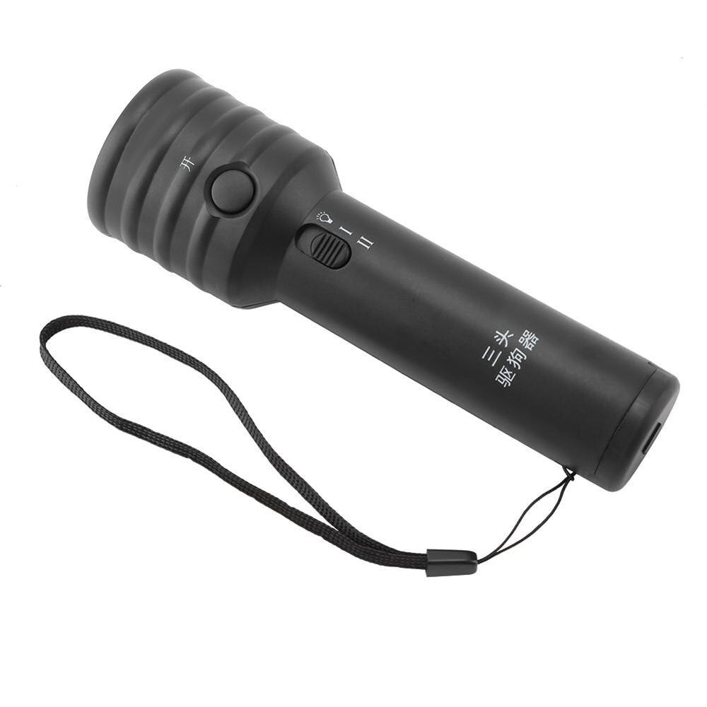Ultrasone Hond Chaser Stop Agressieve Dier Aanvallen Repeller Led Zaklamp Outdoor Benodigdheden