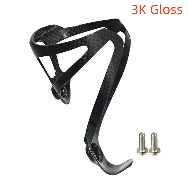 XXX ultralightsided carbon fiber mountain bike road bike bottle cage 16g water bottle holder water cup holder: Chocolate