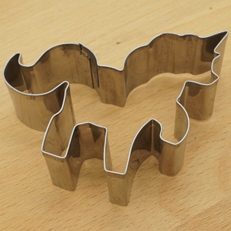 3 Pcs Eenhoorn Cookie Cutter Rvs Cut Snoep Biscuit Mold Koken Gereedschap Rainbow Metal Gebak Cake Fondant Cutters Mould