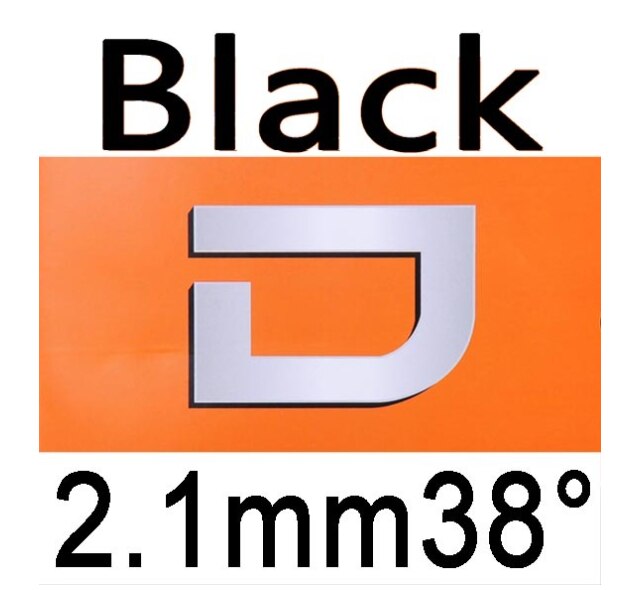 Dianchi-Goma de tenis de mesa versión D, tuneado de fábrica, con esponja como NEO nacional hurricane 3: Black H38 2.1mm