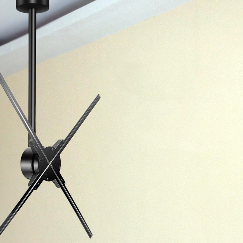 Soporte Universal de barra recta colgante para techo, led para ventilador de holograma 3d, pantalla de publicidad, 42cm, 50cm, 60cm, 65cm, 70cm
