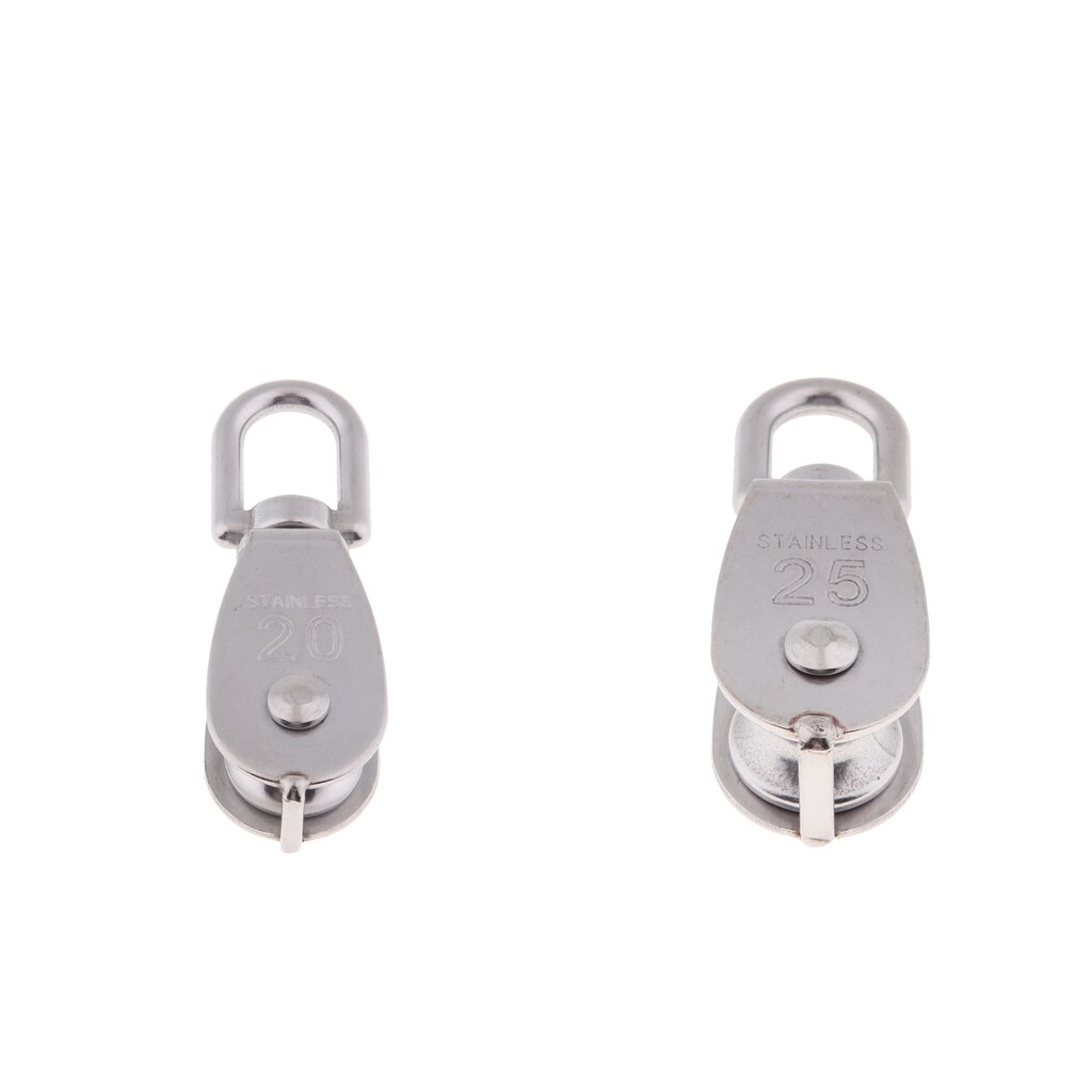 M20 and M25 Wire Rope Crane Lifting Lift Hanging Pulley Block Swivel Eye Single Pulley