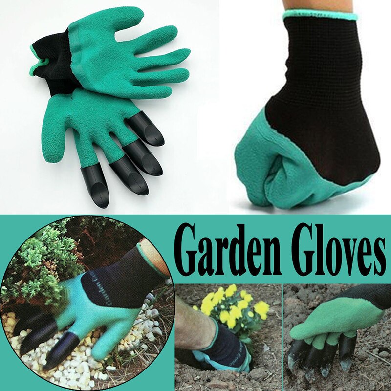 1 Paar Tuin Handschoenen Voor Tuin Graven Planten Met 4 Abs Plastic Klauwen Te Graven En Plant Handschoen Tuin werken Accessoires