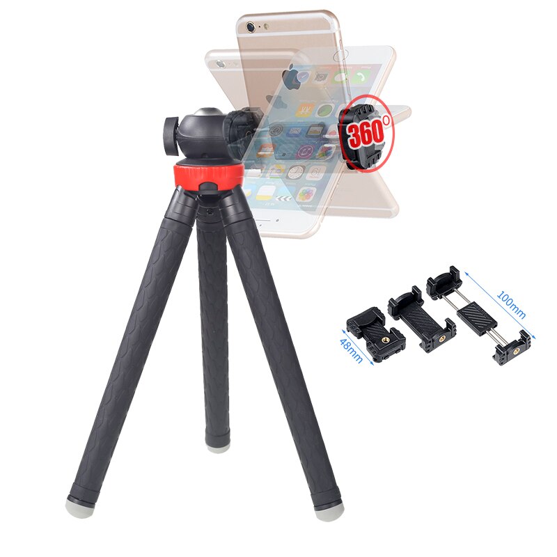 XILETU XS-110 Leichte Mini Edelstahl Tabletop Stativ Für Reisen Bergsteigen Spiegellose Kamera Smartphoto 1050mm