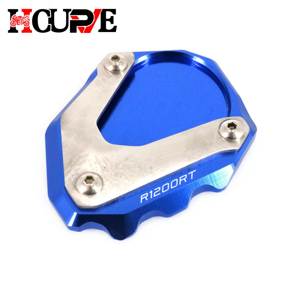 Motorcycle CNC Kickstand Foot Side Stand Extension Pad Support Plate Enlarge Stand For R1200RT R1200 RT R 1200RT 2004: Gold