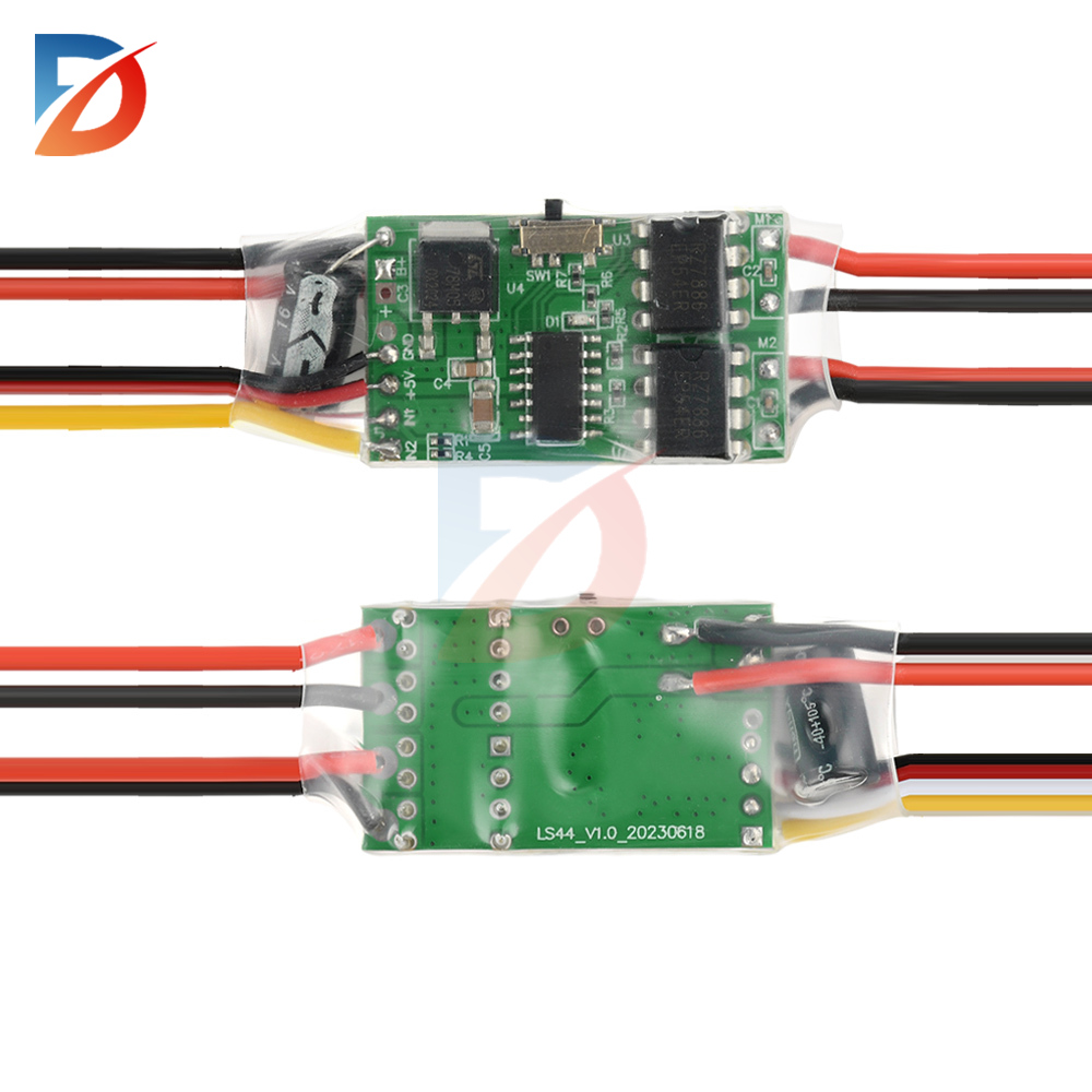 Brushed ESC module dual bidirectional ESC brushed ESC speed controller 2S 3S lithium battery 5A FOR model ship tank RC model