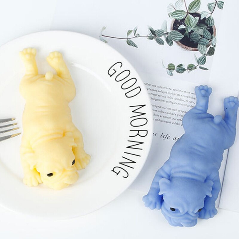 Anti-stress mignon chiot peluche carlin guérison plaisir Kawaii Anti-Stress jouets