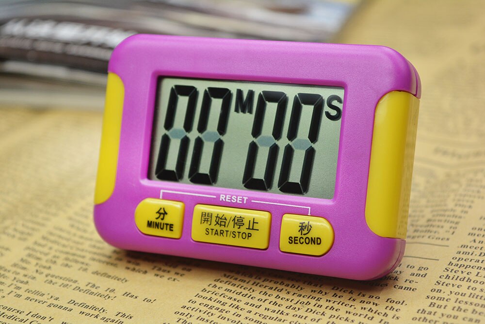 LCD Cooking Timer 99 Minute Digital Kitchen Count-Down Up Timer Kitchen Cooking Timer Digital Count-Down LCD Loud Alarm