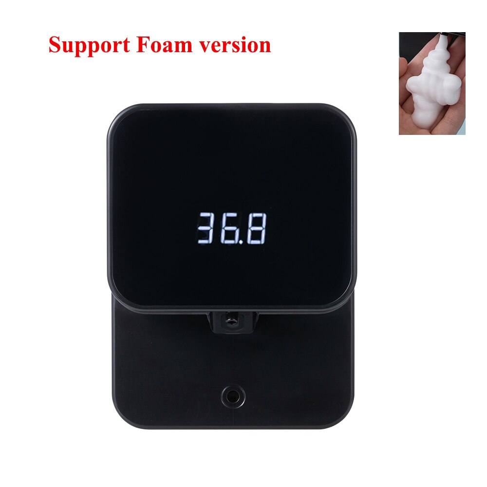 Youpin X6 Automatische Zeepdispenser Temperatuur Meet Foam/Gel Handwasmachine Muur Gemonteerde Schuim Huishoudelijke 0.25S Infrarood sensor: Foam Black