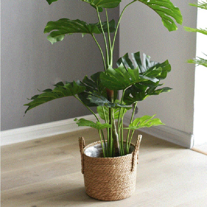 3 Pack Pflanzer Korb mit Griffen, Blumentöpfe Anlage Container für Pflanze, Blume in drinnen oder draussen