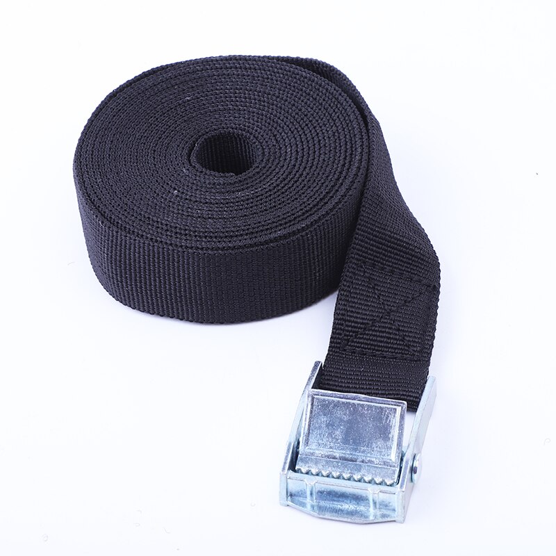 Corde de Tension de voiture de 2M, sangle fixe de cargaison, support de toit, sangles d'arrimage, ceinture d'attache à cliquet avec boucle, ceinture de rangement à cliquet: A
