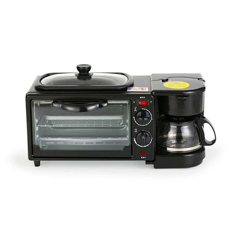 Oven Household Automatic Breakfast Machine 1050w Multifunctional Three-in-one Bread Machine Toaster Timing Small HL-9L-K LP