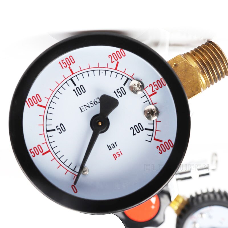 CO2 Dual Gauge Regulator with Y splier and two Checkvalve, Homebrew CO2 Regulator, 0~3000psi, 0~60psi,W21.8