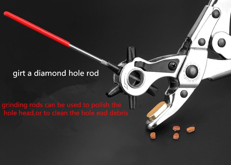Chrome vanadium steel punching sew pliers punch tool round hole punch for leather strap bracelet for watch punch