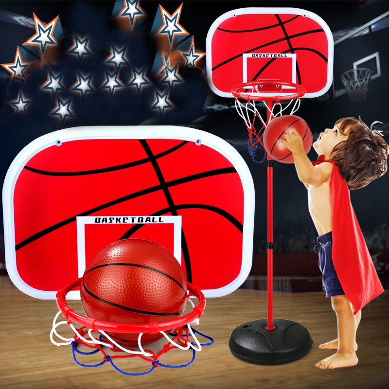 Basketbal Stands Hoogte Verstelbare Kids Basketbal Doel Hoepel Speelgoed Set Basketbal Voor Jongens Training Praktijk Accessoires