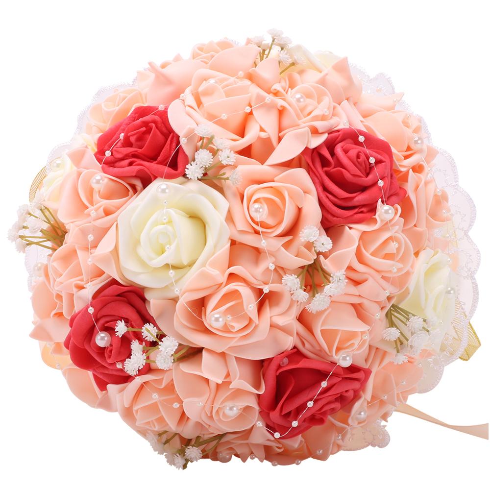 Billig pe rose diamant brudebuket blå bryllupsbuket festartikler buket  pe022x