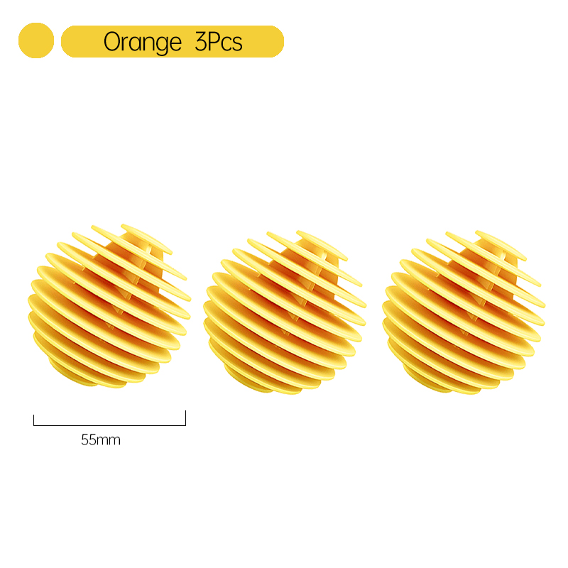 Bola de lavandería reutilizable, Bola de limpieza de pelo de ropa de silicona, bola de lavandería suave antienvoltura, bolas secadoras para lavadora doméstica: Oro