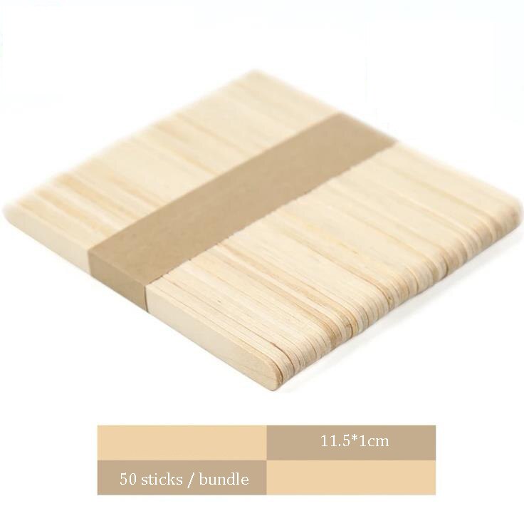 50Pcs Diy Model Maken Hout Chips Sticks Popsicle Ijs Stok Kleurrijke Ambachtelijke Creatieve Educatief Speelgoed Kinderen: B