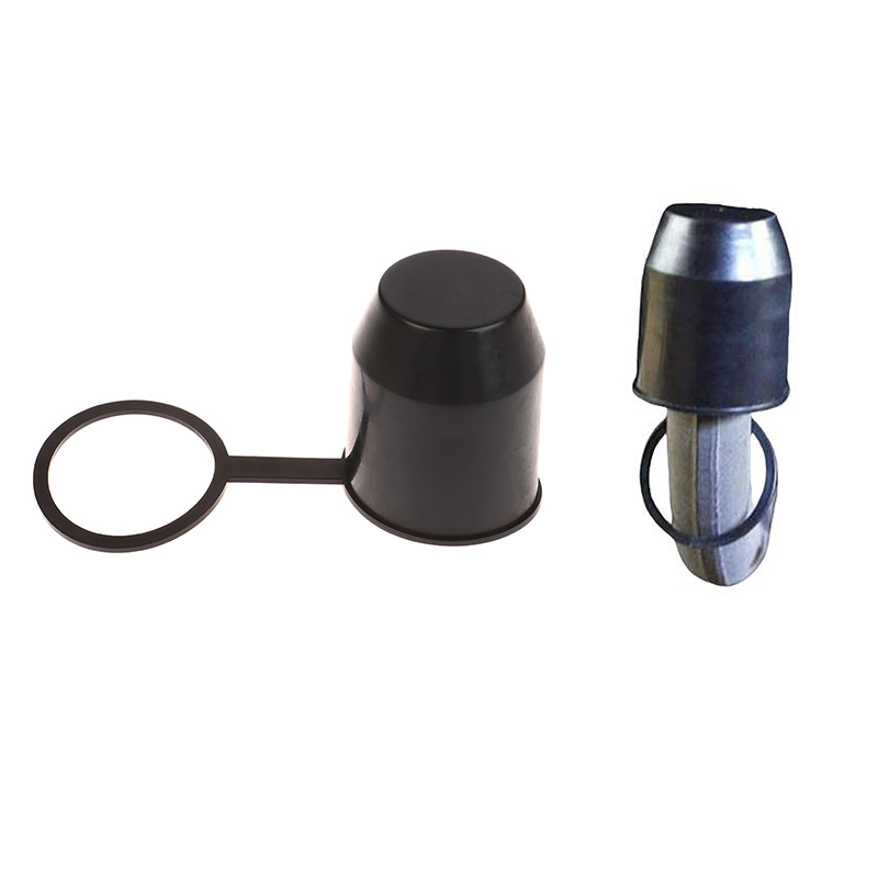 1PC duurzame zwarte beschermkap voor trekhaak caravan auto aanhanger trekhaak beschermhoes universeel 54mm auto trekhaak kogelkap onderdelen