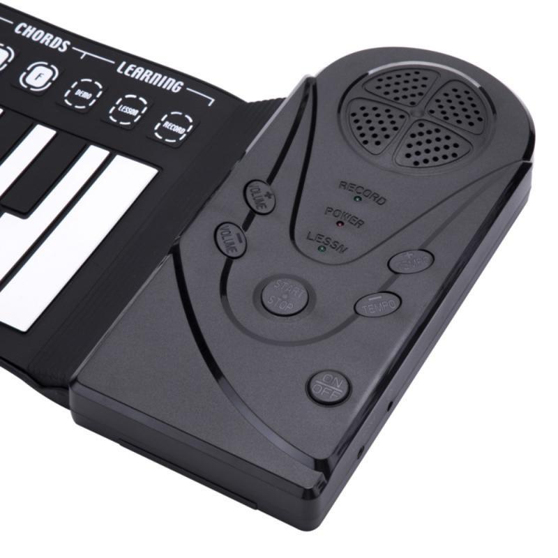 49keys Electronic Piano Foldable Electronic Organ Portable Keyboard Roll Flexible Fold Music Keyboard Electric Instrument