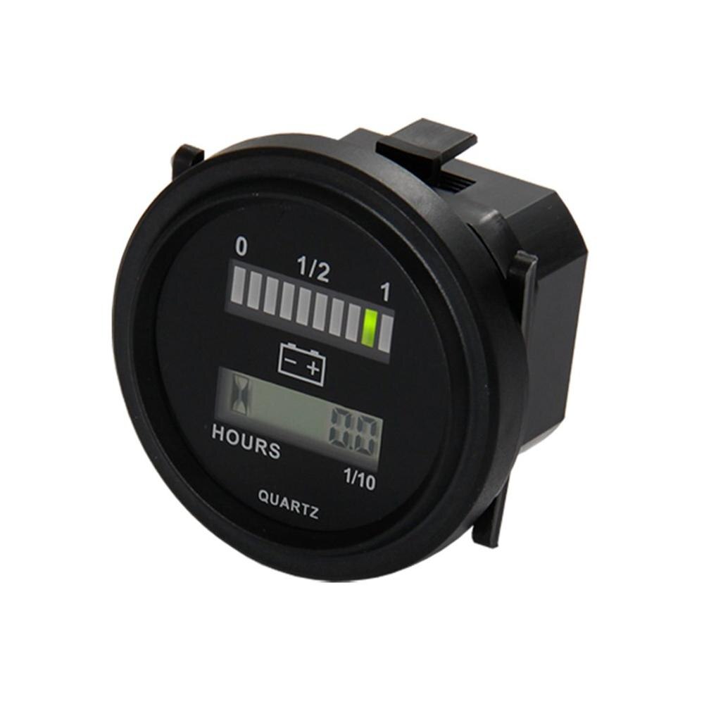 Indicador de batería Led de cuarzo contador horario Digital Agv indicador de batería para montacargas de coche indicador de batería medidor de electricidad para vehículo eléctrico
