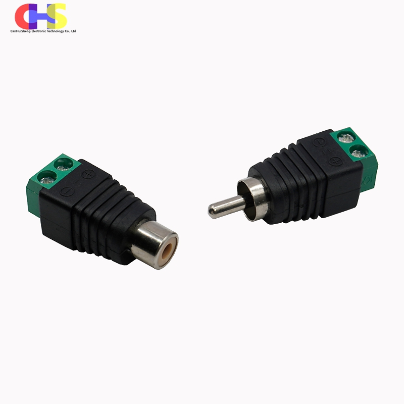 4Stck RCA Stecker Stecker Stecker Buchse Zum Klemmenblock Adapter Für RCA AV Audio- Video CCTV Kamera Lautsprecher Kabel Stecker Stecker