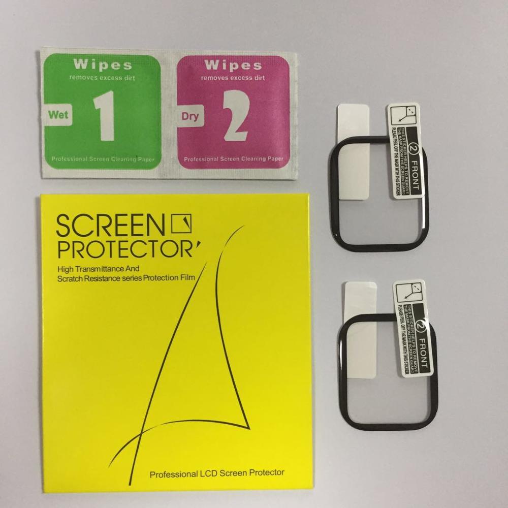 3D Volle Abdeckung Screen Protector Für Apple Uhr 5 4 3 40MM 44MM Nicht Gehärtetem Weichen Glas Film für iwatch 5 Smart Uhr zubehör: 2PCS / 42mm for series123