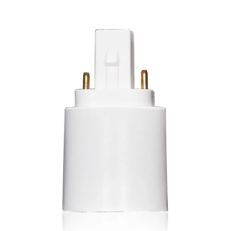 2 -bens  g24 to e27 lampeholder adapter  g24d til  e26 led lys base konverter, giver dig mulighed for at installere  e27 standard lamper i  g24d fatninger